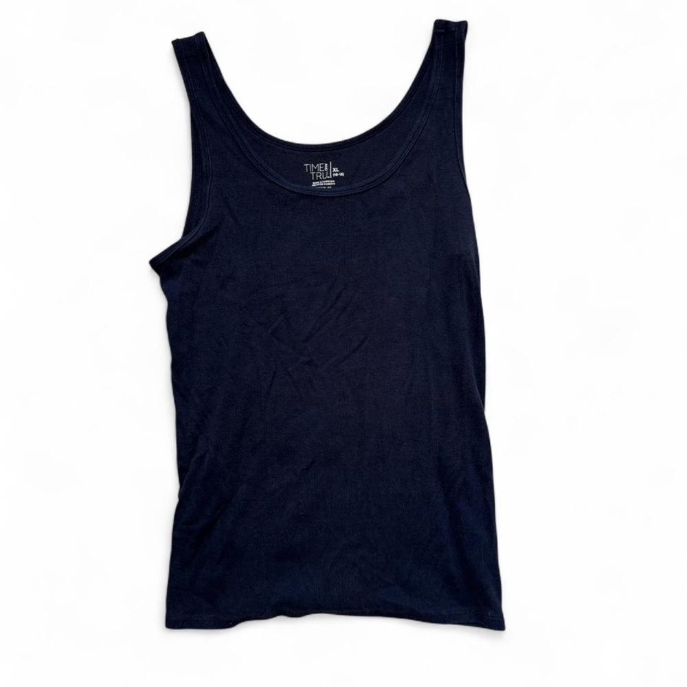 Time and Tru Dark Blue Top